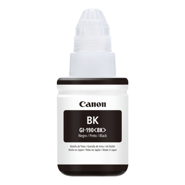 Refil de Tinta Canon GI-190 bk Preto -135ML