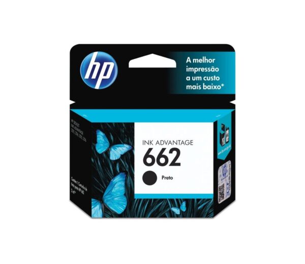 Cartucho de Tinta HP 662 Preto - Original