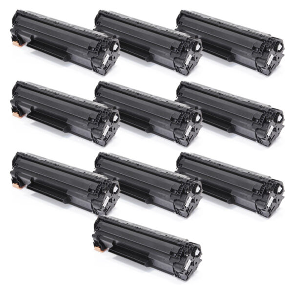 KIT COM 10 TONER COMPATÍVEL COM HP CB435A 35A 435A CB435AB | LASERJET P1005 P1006 | PREMIUM 1.8K